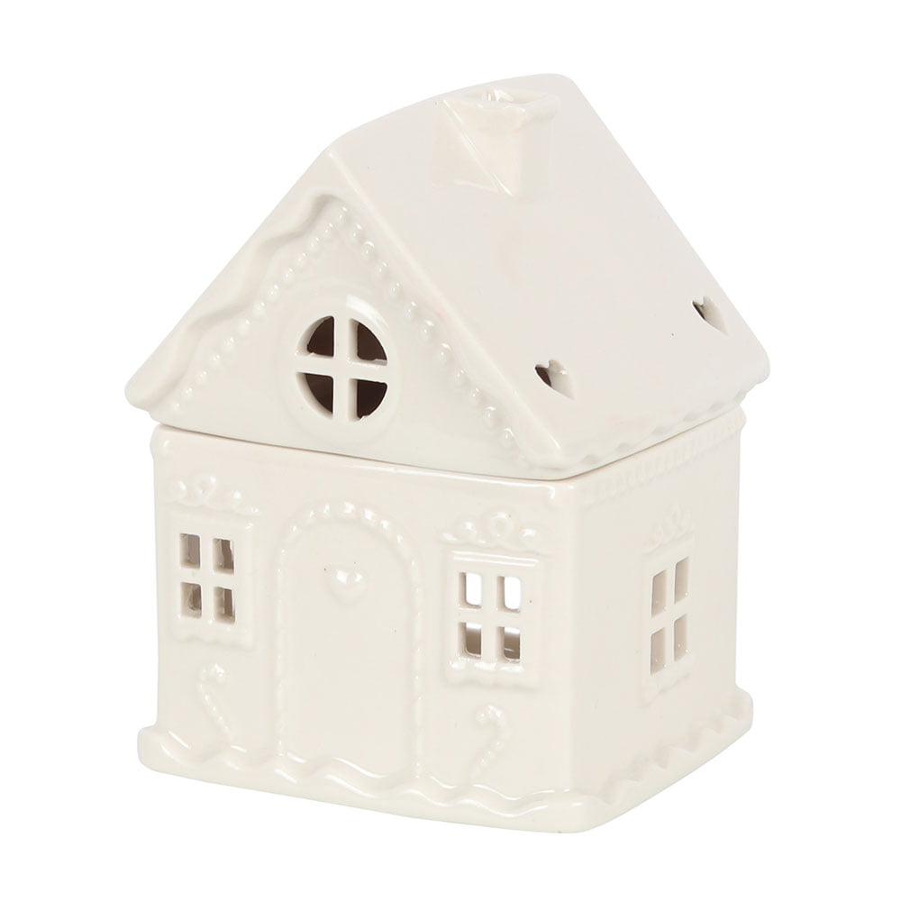 White Gingerbread House Oil Burner Pen Y Coed Castle Gift Shop